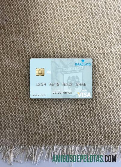 Monaco Barclays Bank PLC Visa Cartão de Débito Photolook Frente exemplo